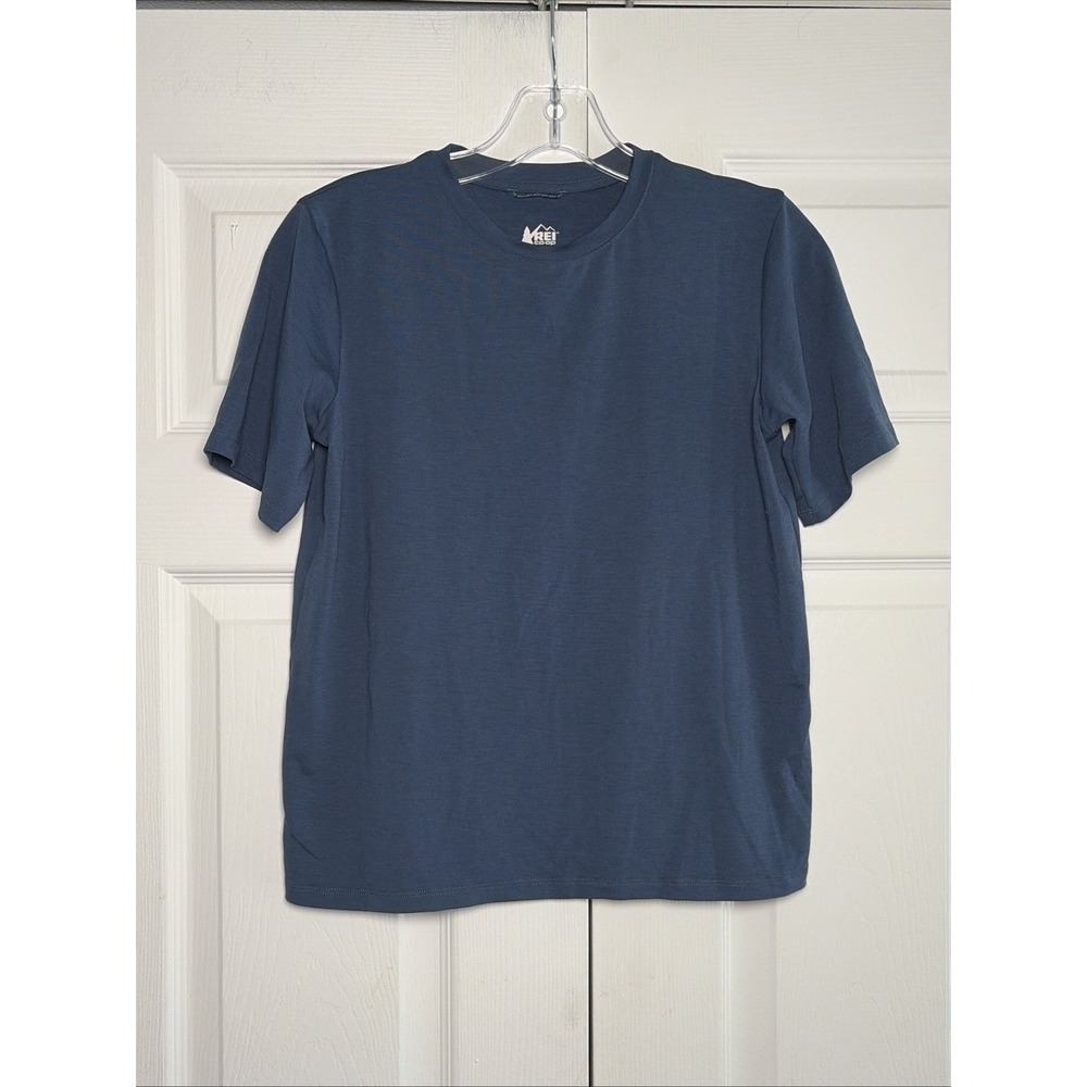REI Co-op Sahara Tee Shirt Kids Size L Blue Hiking Activewear Gorpcore Outdoor